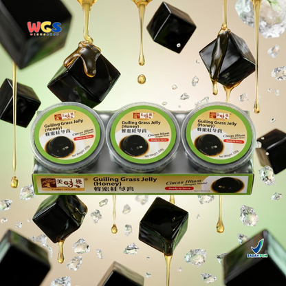 Yummy House Guiling Grass Jelly Honey 3 x 220g - Cincau Hitam Madu Siap Saji untuk Dessert & Minuman