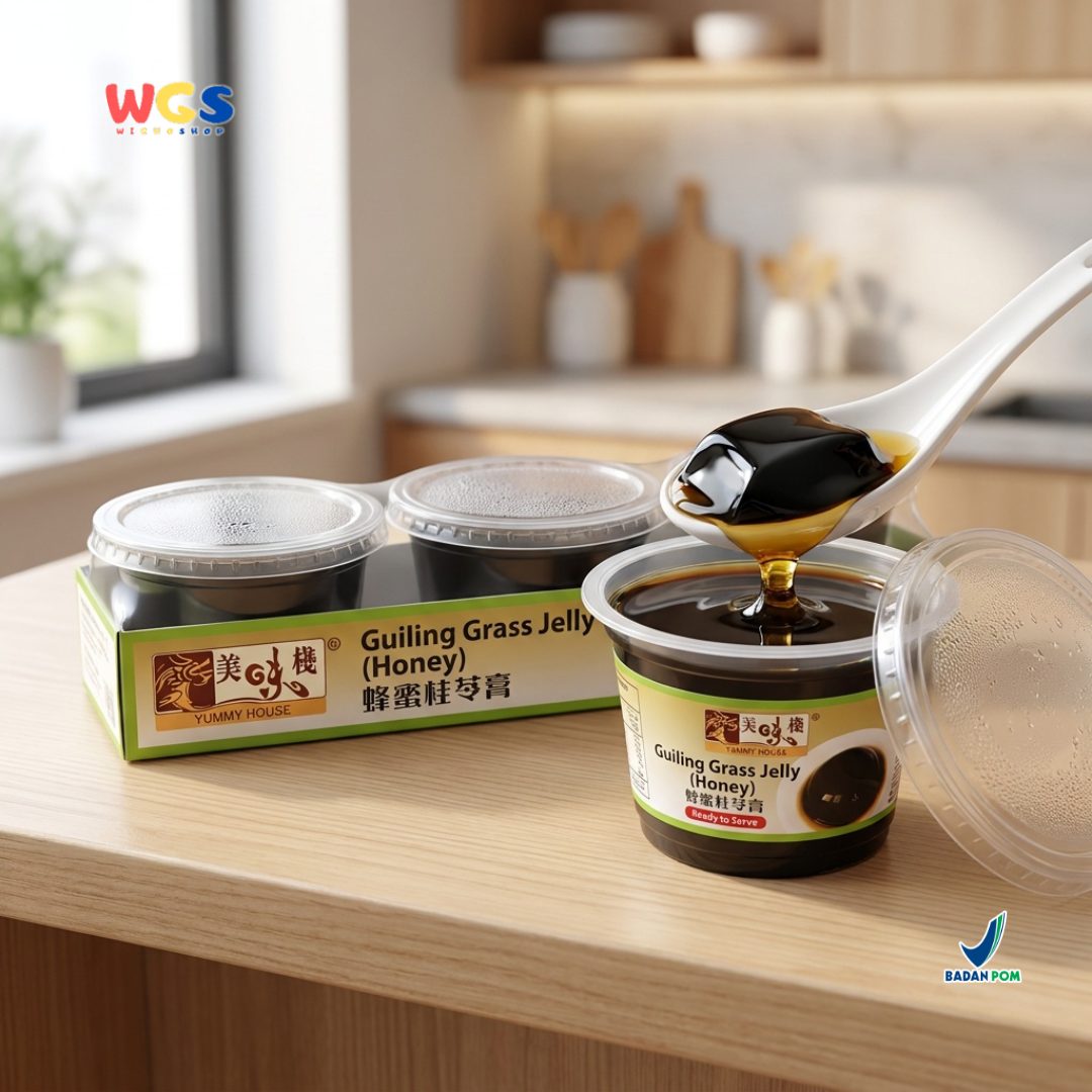 Yummy House Guiling Grass Jelly Honey 3 x 220g - Cincau Hitam Madu Siap Saji untuk Dessert & Minuman