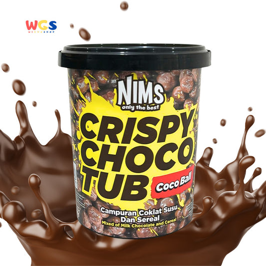 NIMS Only The Best Crispy Choco Tub Coco Ball With Milk Chocolate 250g - Coklat Susu dan Sereal