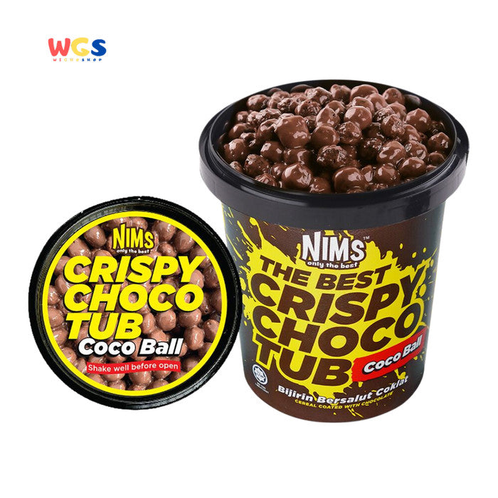 NIMS Only The Best Crispy Choco Tub Coco Ball With Milk Chocolate 250g - Coklat Susu dan Sereal