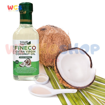 Dehealth Supplies Fineco Extra Virgin Coconut Oil Cold Pressed 250ml