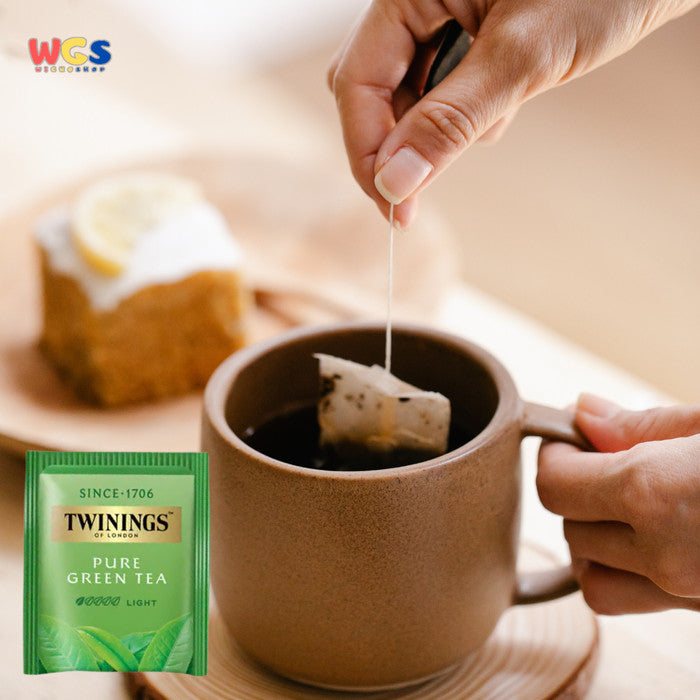 TWININGS OF LONDON Pure Green Tea 25 Tea Bags x 2g