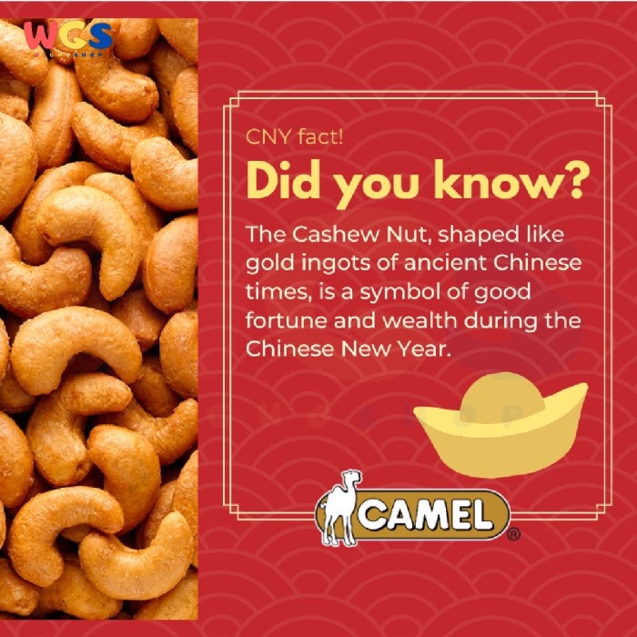 Camel Natural Baked Cashews Premium 150g - Cashew Nuts