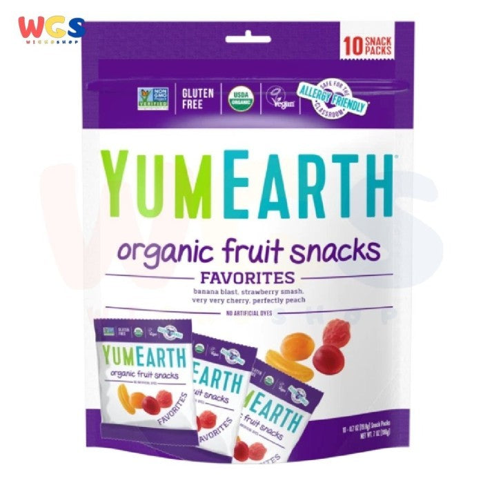 YumEarth Organic Fruit Snacks Candy 7oz 198 gr