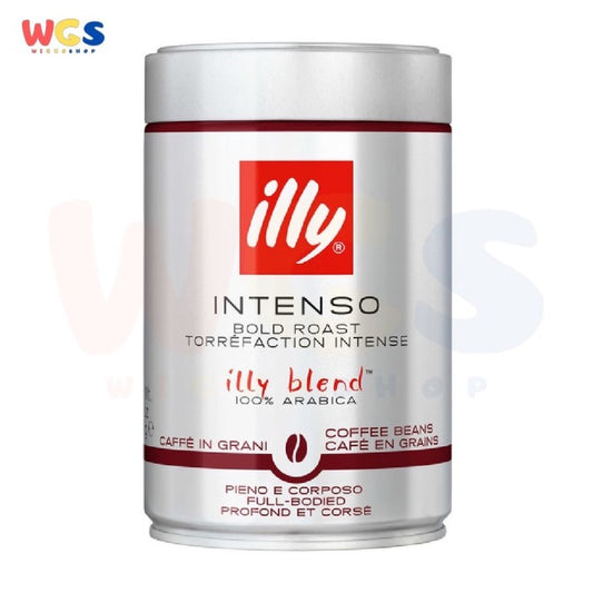 Illy Intenso Dark Roast 100% Arabica Coffee Beans Full Bodied 250g