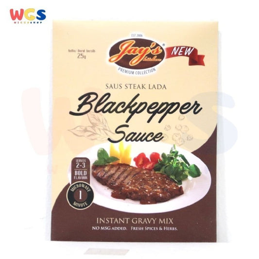 Jays Black Pepper Sauce Saus Steak Lada 25 gr