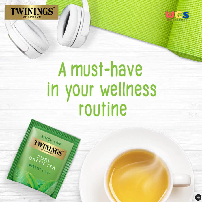 TWININGS OF LONDON Pure Green Tea 25 Tea Bags x 2g