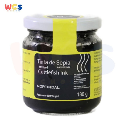 Nortindal Tinta de Sepia Cuttlefish Ink 180g – Tinta Cumi Steril untuk Masakan