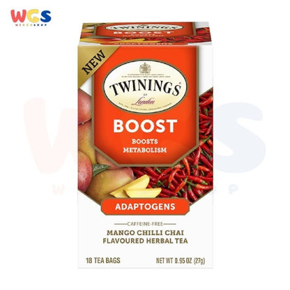 Twinings of London Boost Adaptogens Mango Chai Herbal Tea 18p x1.5g