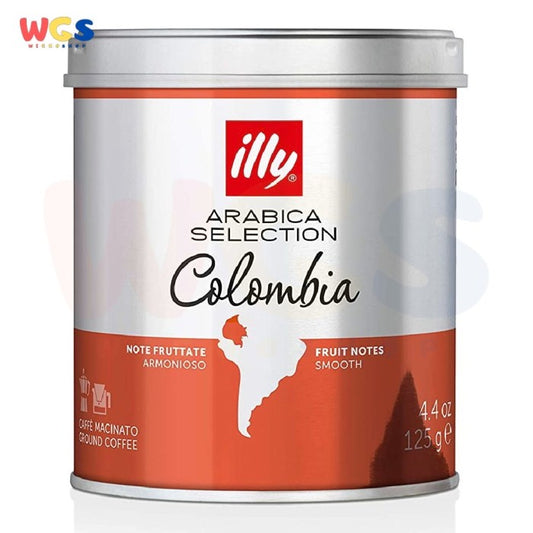 illy Ground Coffee Colombia Luxury Arabica Coffee Selection 125g