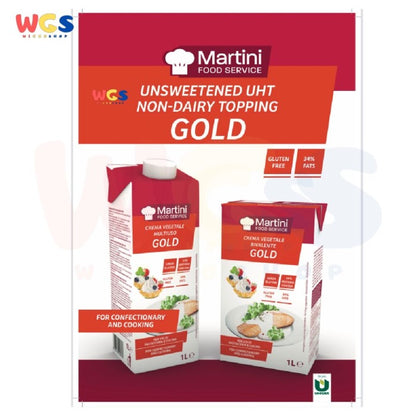 Martini Bivalente Gold 1L – 34% Fat Multipurpose Cream for Cooking &amp; Baking, Gluten Free