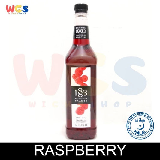 1883 Maison Routin France Syrup Raspberry Flavored 1 ltr - 33.8 fl oz