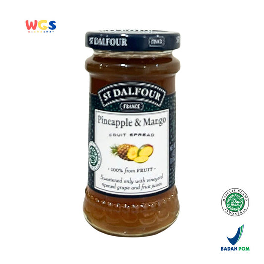 St. Dalfour Pineapple and Mango Fruit Spread 170g - Selai Buah Nenas dan Mangga