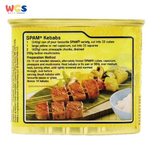 SPAM Lite Original Pork Ham Luncheon Meat Low Sodium USA 12oz 340g