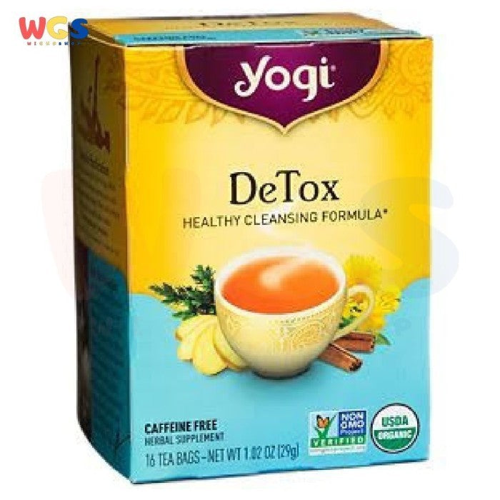 Yogi Tea Detox Healty Cleansing Formula Caffeine Free 16 Tea Bags 29gr