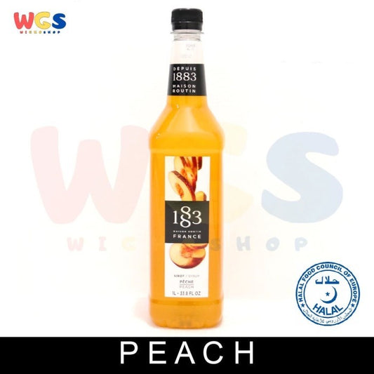 1883 Maison Routin France Syrup Peach Flavored 1 ltr - 33.8 fl oz