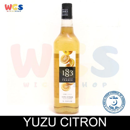 1883 Maison Routin France Syrup Yuzu Lemon Flavored 1 ltr - 33.8 fl oz