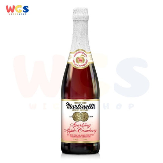 Martinelli's Gold Medal Sparkling Apple Cranberry Juice 25.4 Oz 750ml