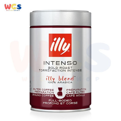 Illy Intenso Bold Roast Torrefaction Arabica Filter Ground Coffee 250g