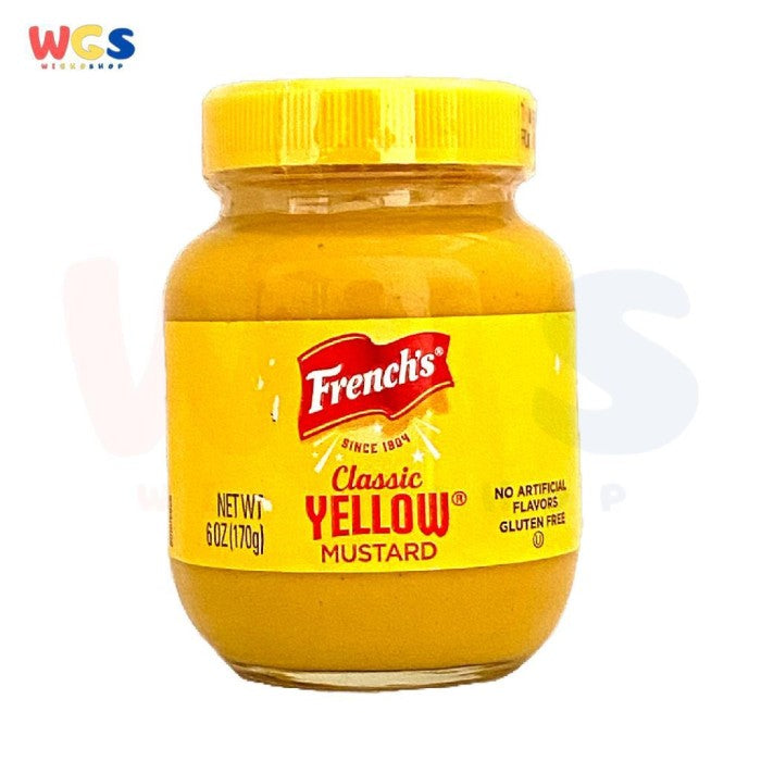 French's Frenchs Classic Yellow Mustard Gluten Free Jar 6oz 170g