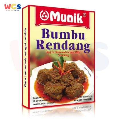 Munik Bumbu Rendang Beef Chilli & Coconut Milk Seasoning 115g - Halal