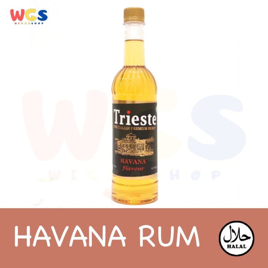 Trieste Syrup Havana Rum Premium Flavor 650 ml - HALAL MUI