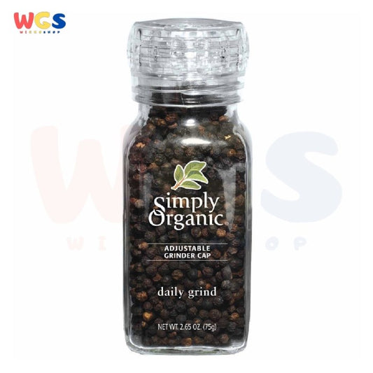 Simply Organic Get Crackin Whole Black Peppercorn USDA 2.65oz 75g