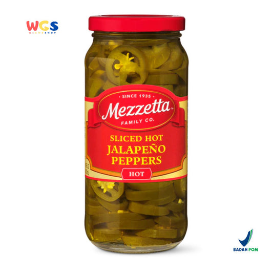 Mezzetta Sliced Hot Jalapeno Peppers 473ml