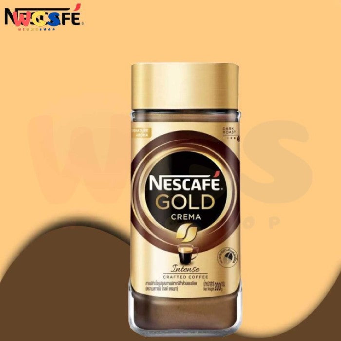 Nescafe Gold Crema Intense Crafted Coffee Dark Roast Signature 200g