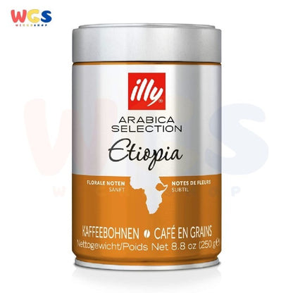 Illy Etiopia Arabica Coffee Bean Caramel Mild & Delicate Aroma 250g