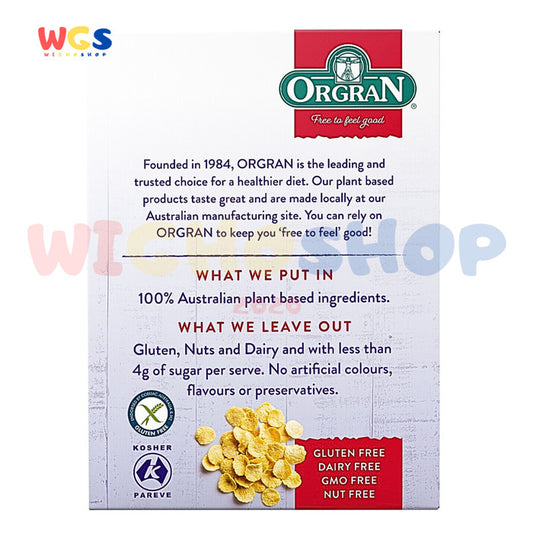 ORGRAN Corn Flakes With Golden Syrup Gluten Free 300g