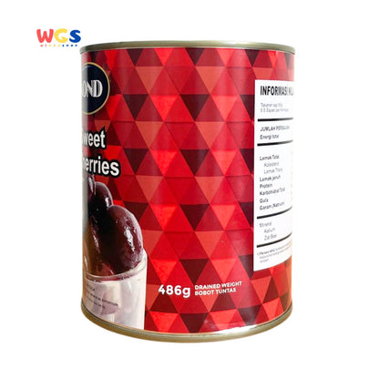 WILMOND Dark Sweet Pitted Cherries in Syrup 825g - Buah Ceri Premium