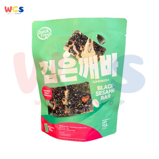 Quick Fresh Snack Gomenkeba Black Sesame Bar 113gr - Wijen Hitam