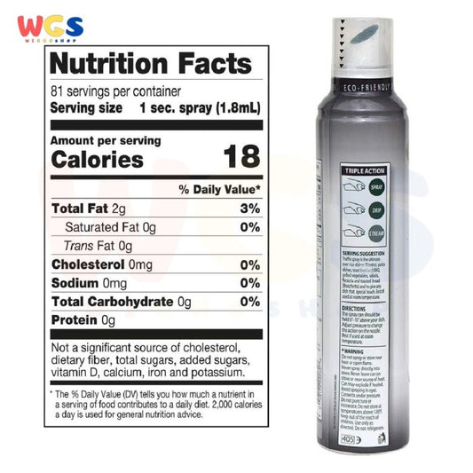 Fratelli Mantova Black Truffle Flav Extra Virgin Olive Oil Spray 227ml