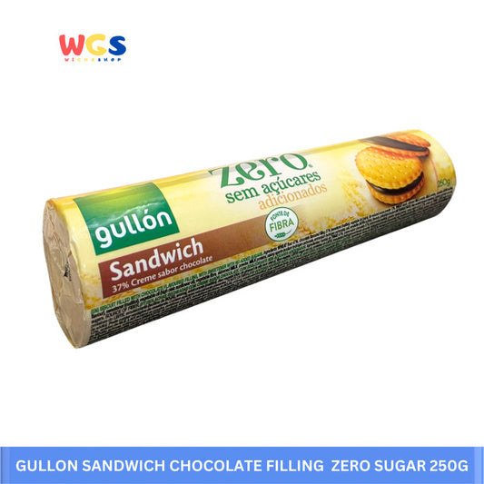 GULLON Sandwich Chocolate Filling Zero No Sugar Added 250g - Sandwich Biscuits