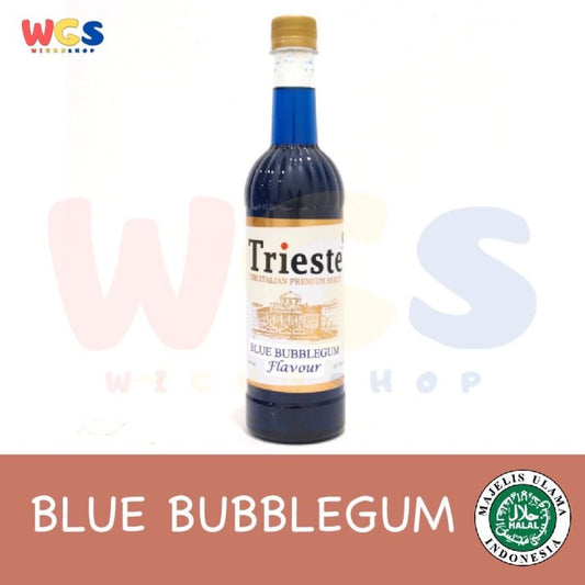 Trieste Syrup Blue BubbleGum Premium Flavour 650 ml - HALAL MUI