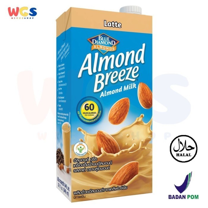 Blue Diamond Almond Breeze Coffee Latte Almond Milk 946 ml - Susu