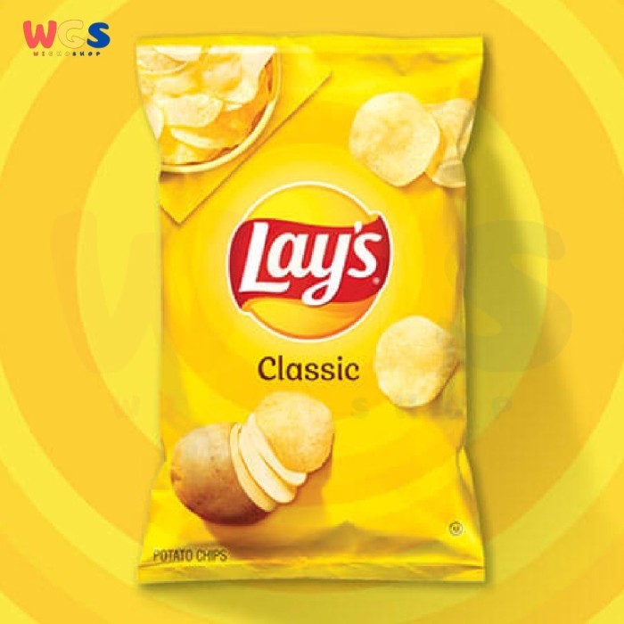 Snack Lays Classic Potato Chips USA 6.5oz 184.2g