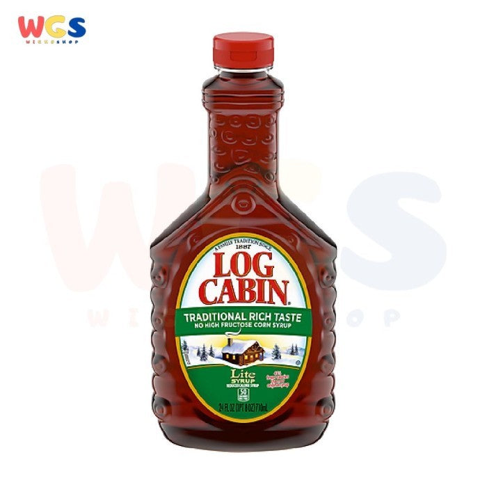 Log Cabin Corn Syrup Traditional Rich Taste Maple Flavor 24fl oz 710ml