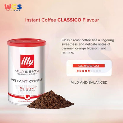 Illy Classico Classic Roast Instant Coffee 100% Arabica Coffee 95g