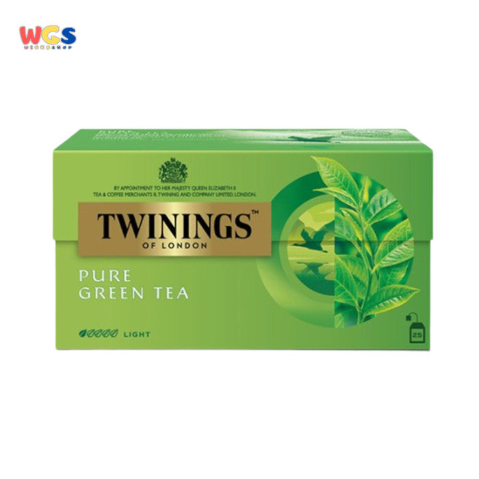 TWININGS OF LONDON Pure Green Tea 25 Tea Bags x 2g