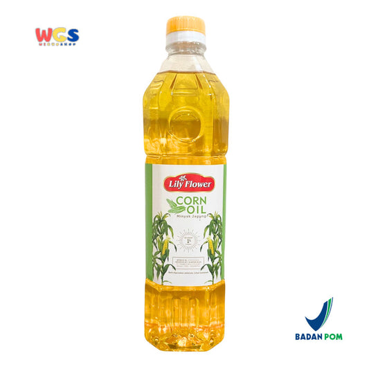 Lily Flower 100% Corn Oil 1ltr - Minyak Jagung
