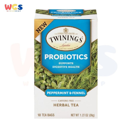 Twinings of London Probiotics Peppermint & Fennel Herbal Tea 18p x 2g