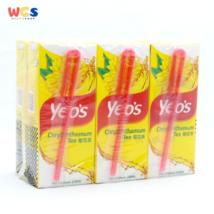 Yeo's Yeos Chrysanthemum Tea Flavor Drink 6 Tetra Pack x 250ml - Halal