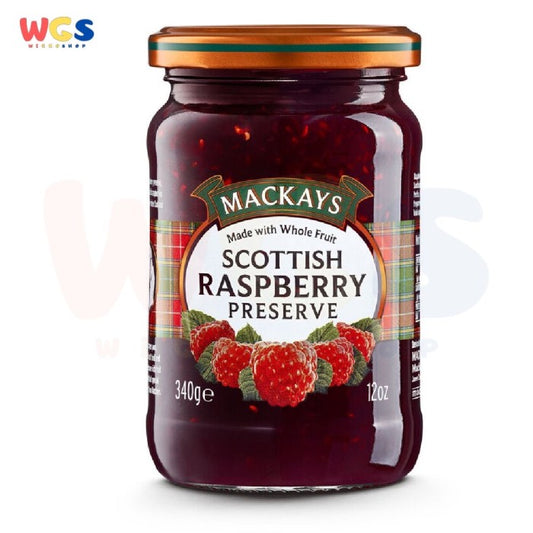 Selai Mackays Scottish Raspberry Preserve Jam 340 gr - Selai Raspberi