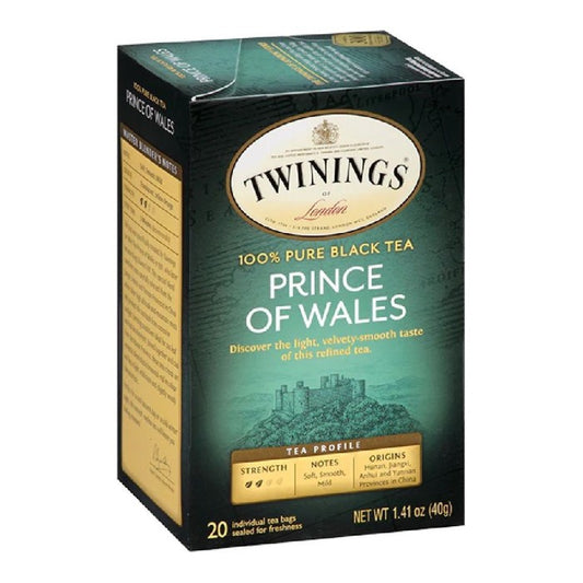 Twinings of London Prince of Wales Black Tea Smooth Taste 20s x 2g