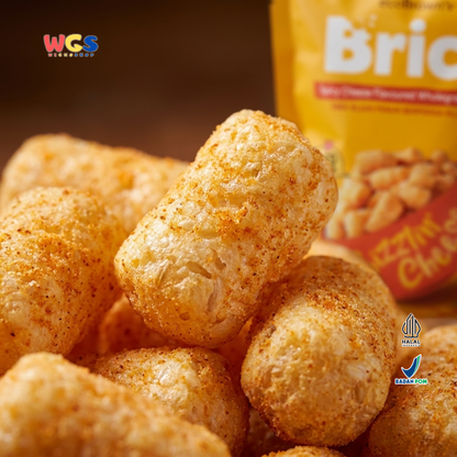 ecoBrown’s Brice Spicy Cheese Flavoured Wholegrain Rice Puff 40g - Snack Beras Utuh Rasa Keju Pedas Baked Not Fried