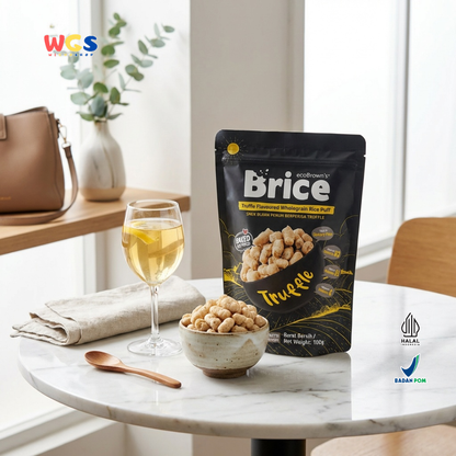 ecoBrown’s Brice Truffle Flavoured Wholegrain Rice Puff 100g - Snack Beras Utuh Rasa Truffle Baked Not Fried