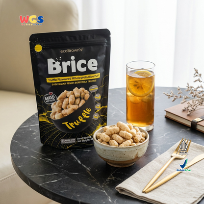 ecoBrown’s Brice Truffle Flavoured Wholegrain Rice Puff 40g - Snack Beras Utuh Rasa Truffle Baked Not Fried