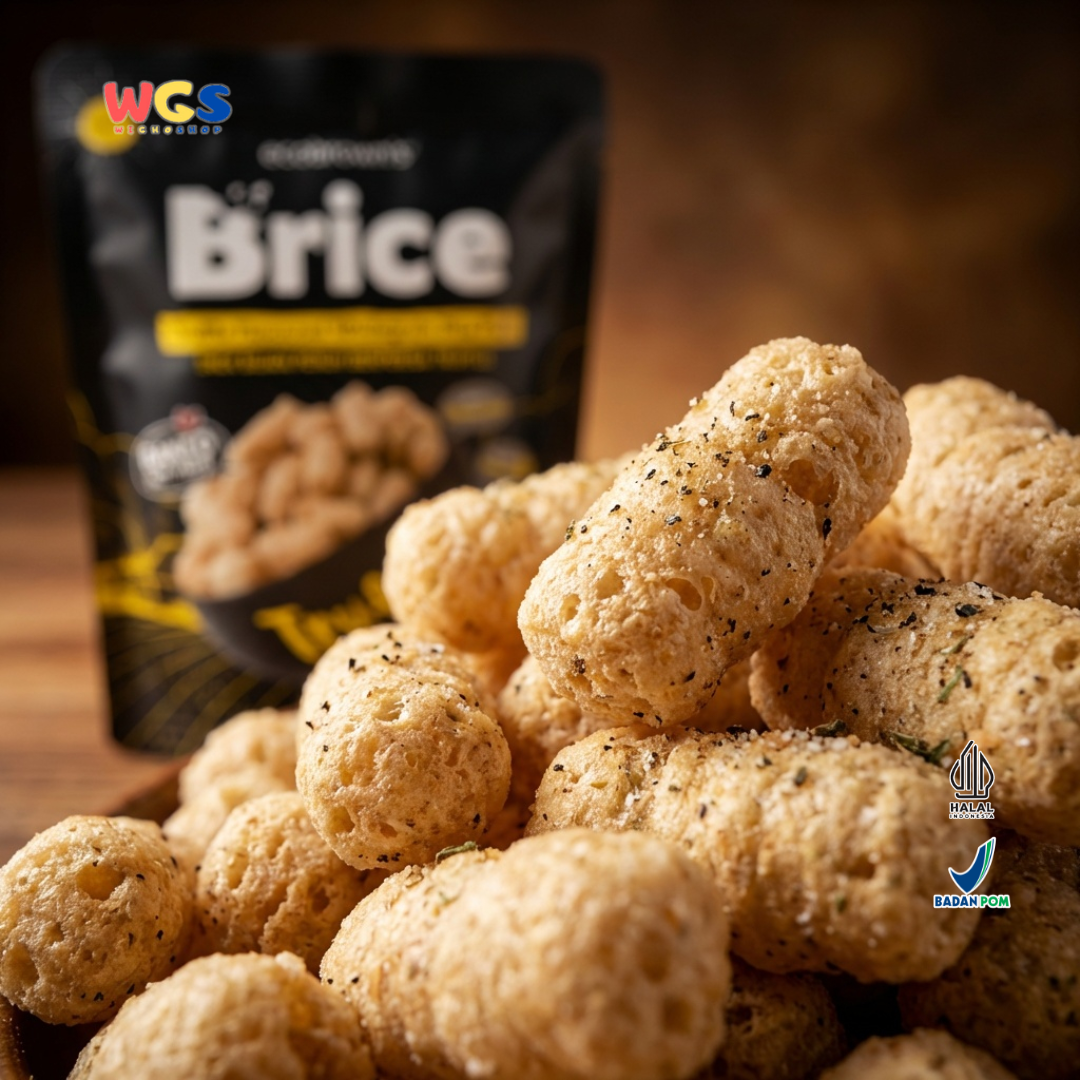 ecoBrown’s Brice Truffle Flavoured Wholegrain Rice Puff 40g - Snack Beras Utuh Rasa Truffle Baked Not Fried